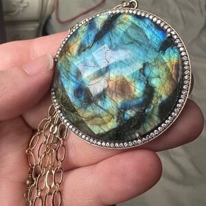 Nordstrom Blue and Gold Labradorite Necklace